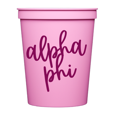 Colored Cups- Alpha Phi