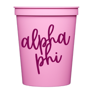 Colored Cups- Alpha Phi