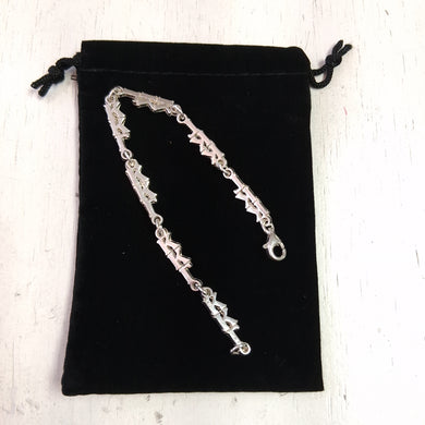 Silver Link Bracelet - Kappa Kappa Gamma