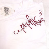 Script Monogram Tshirt- Pi Beta Phi