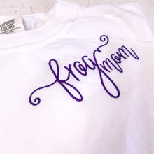 Script Monogram Tshirt- Frog Mom