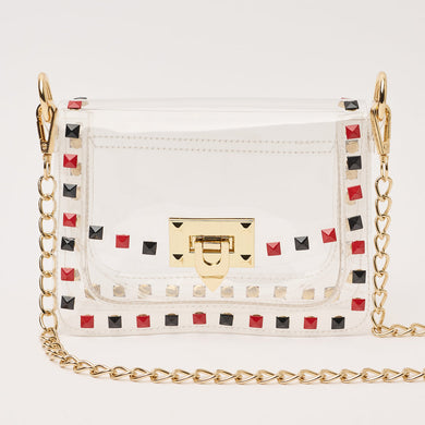 The Jackie Handbag- Black and Red