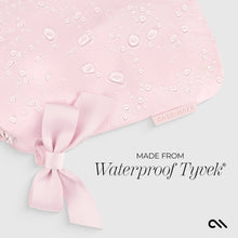 Waterproof Zip Pouch- Ballet Pink Bow