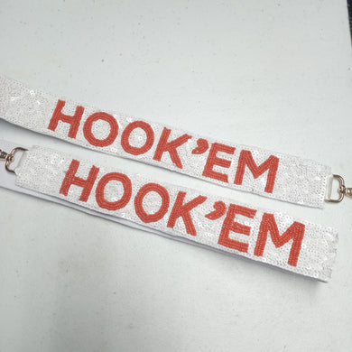 Sequin and Bead Strap- Hook 'Em