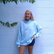 French Terry Mock Neck- Delta Gamma
