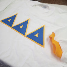 Contrast Trim Stitch Jersey Shirt- Delta Delta Delta