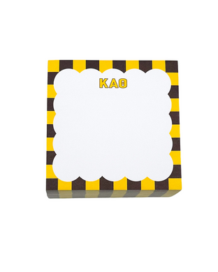 Scalloped Note Cube- Kappa Alpha Theta