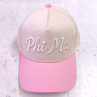 3D Embroidered Hat- Phi Mu