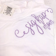 Script Monogram Tshirt- Sigma Kappa Mom