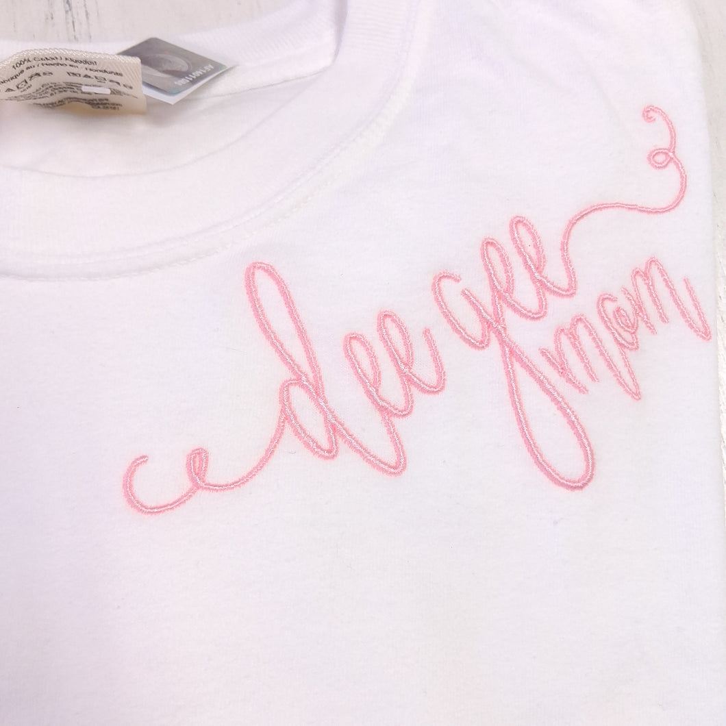 Script Monogram Tshirt- Delta Gamma Mom