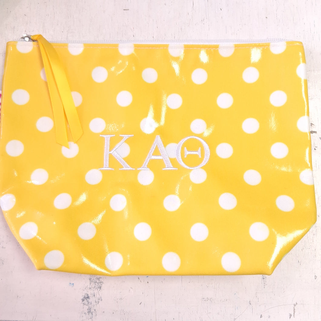 Coated Cosmetic Bag- Kappa Alpha Theta