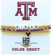 College Love Bracelet Stack- A&M