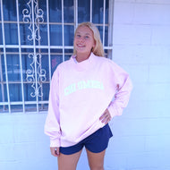 French Terry Mock Neck- Chi Omega