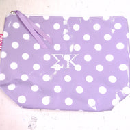 Coated Cosmetic Bag- Sigma Kappa