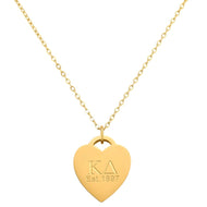 Heart Tag Necklace- Kappa Delta