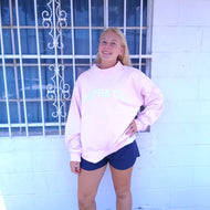 French Terry Mock Neck- Alpha Chi Omega
