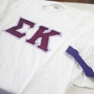Contrast Trim Stitch Jersey Shirt- Sigma Kappa
