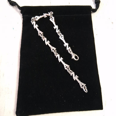 Silver Link Bracelet - Zeta Tau Alpha