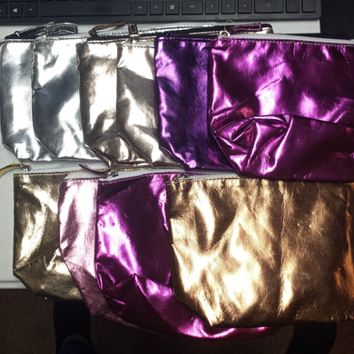 Metallic Cosmetic Bags