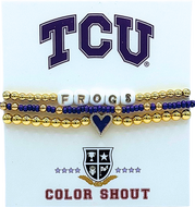 College Love Bracelet Stack- TCU
