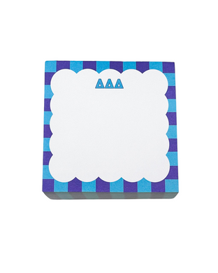 Scalloped Note Cube- Delta Delta Delta