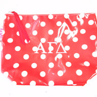 Coated Cosmetic Bag- Alpha Gamma Delta