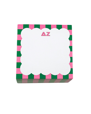 Scalloped Note Cube- Delta Zeta
