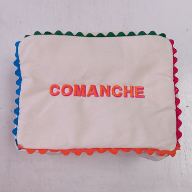 Scalloped Trim Cosmetic Bag- Comanche