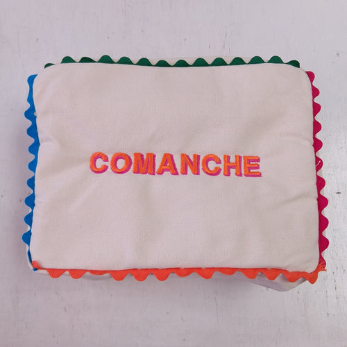 Scalloped Trim Cosmetic Bag- Comanche