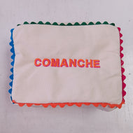 Scalloped Trim Cosmetic Bag- Comanche