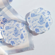 Toile Acrylic Coaster- Delta Delta Delta