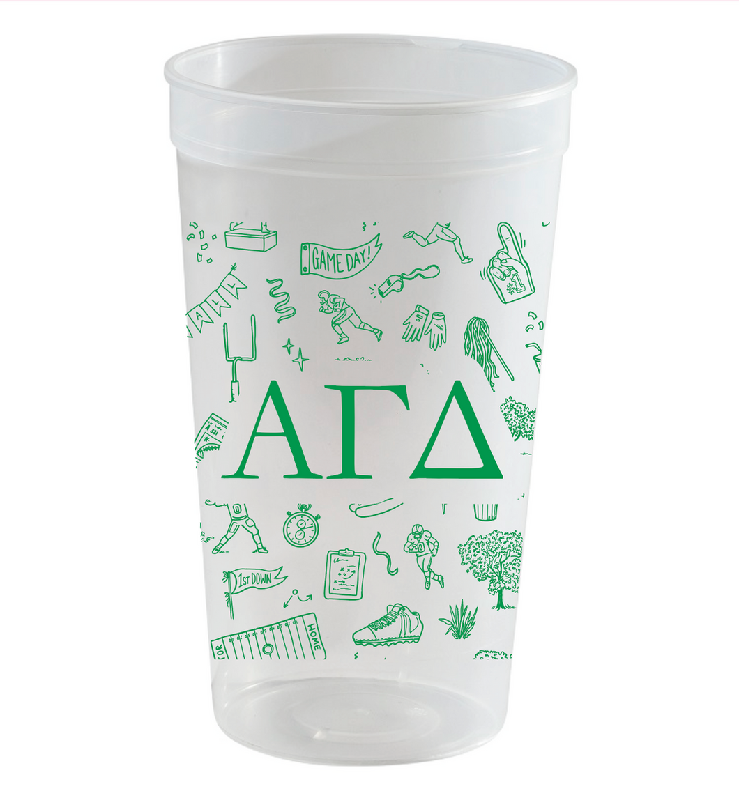 Football Stadium Cup- Alpha Gamma Delta