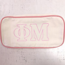 Canvas and Colors Cosmetic Bag- Phi Mu