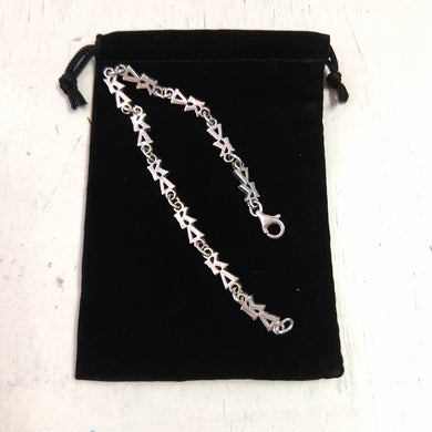 Silver Link Bracelet - Kappa Delta