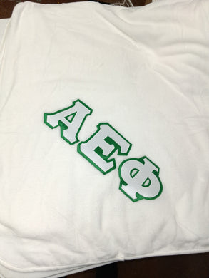 Plush Fleece Blanket- Alpha Epsilon Phi