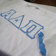 Light Blue Trim Stitch Jersey Shirt- Alpha Delta Pi
