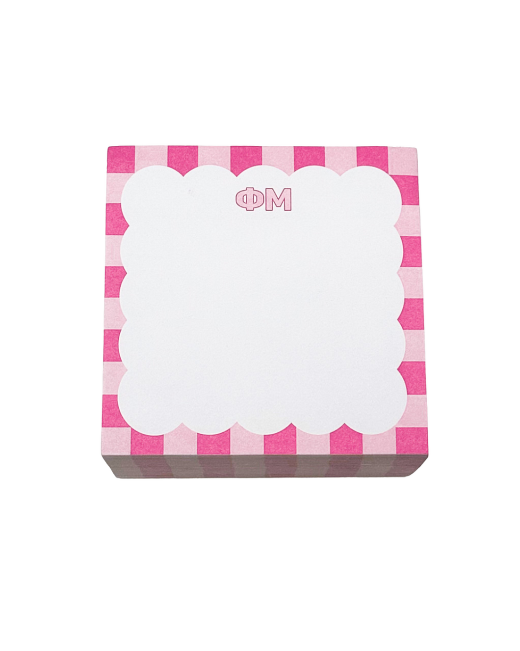 Scalloped Note Cube- Phi Mu