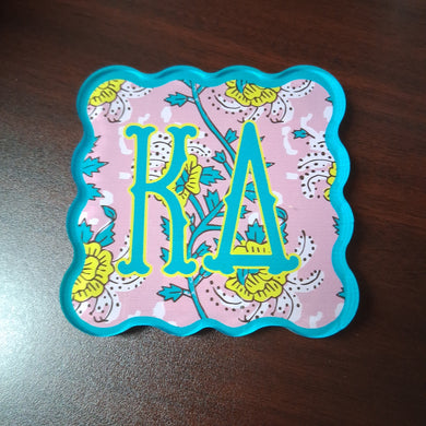 Block Acrylic Coaster- Kappa Delta