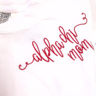 Script Monogram Tshirt- Alpha Chi Omega Mom
