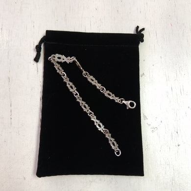 Silver Link Bracelet - Chi Omega