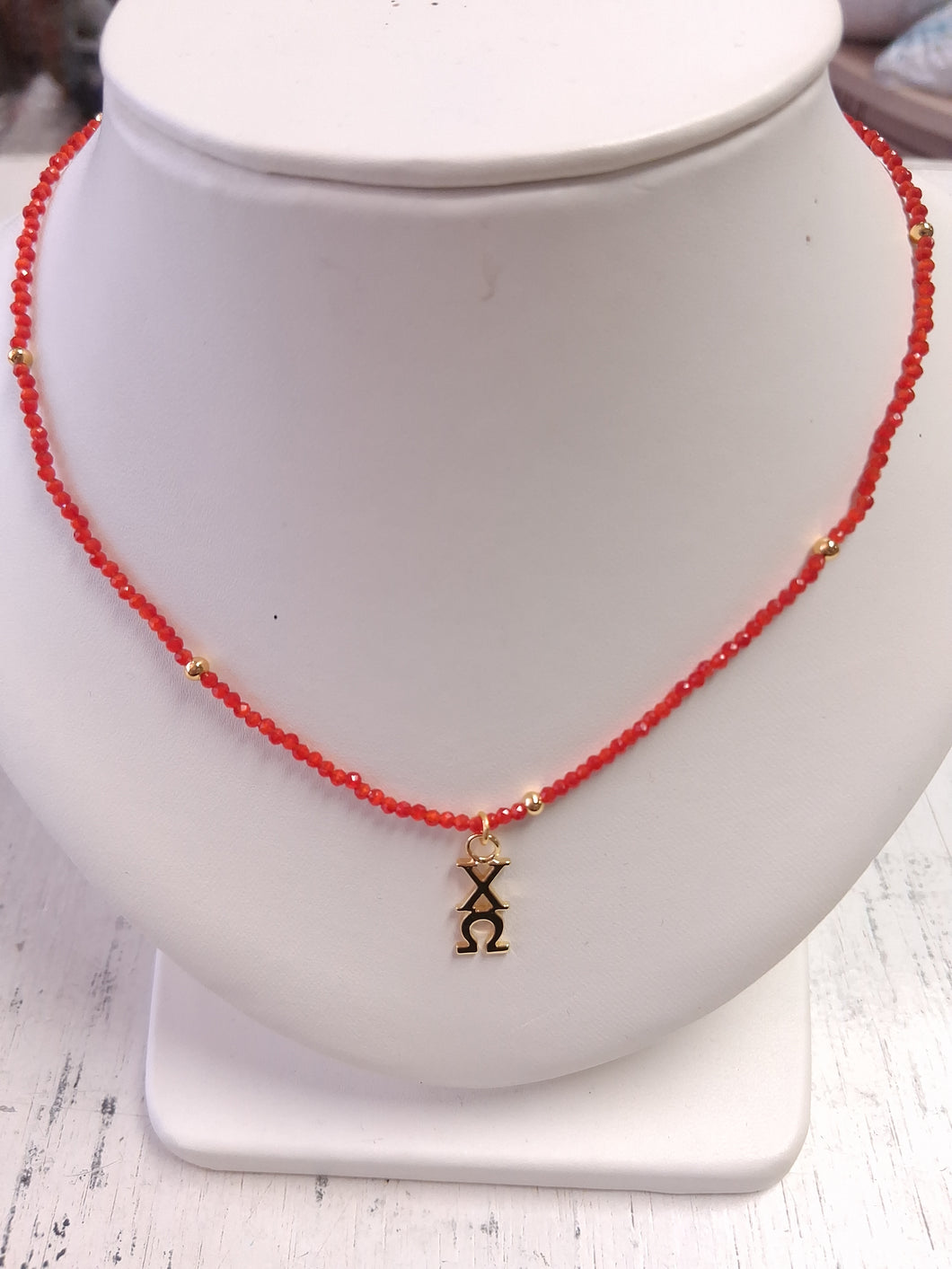 'Gemstone' Necklace- Chi Omega