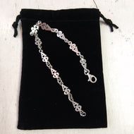 Silver Link Bracelet - Alpha Phi