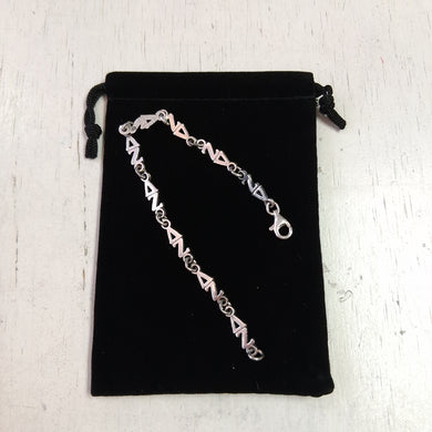 Silver Link Bracelet - Delta Zeta