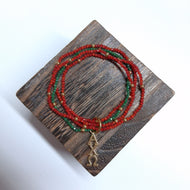'Gemstone' Bead Bracelet- Alpha Chi Omega