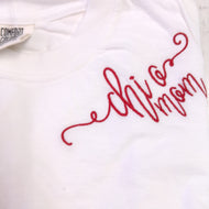 Script Monogram Tshirt- Chi Omega Mom