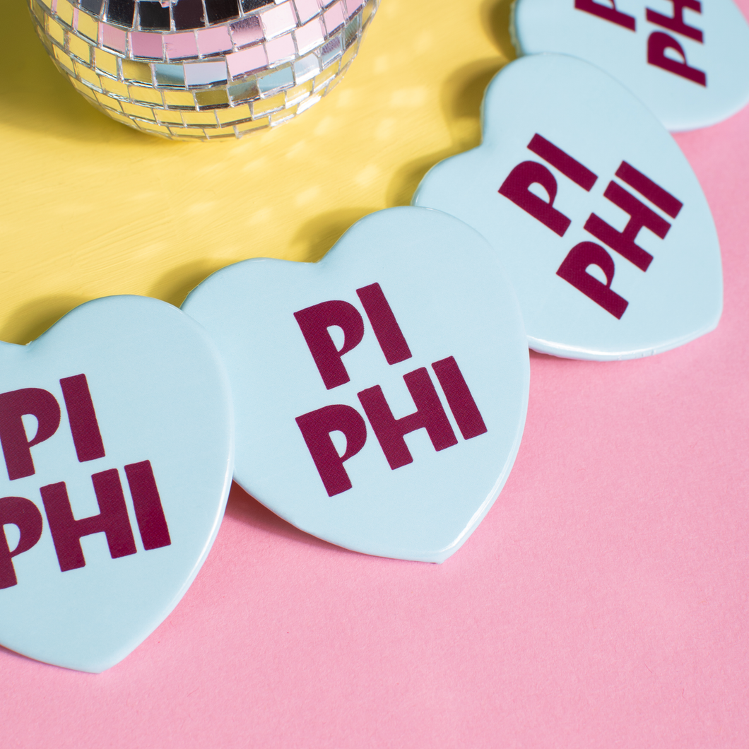 Pop Heart Button- Pi Beta Phi