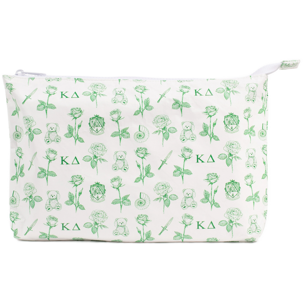 Medium Toile Tyvek Bag- Kappa Delta