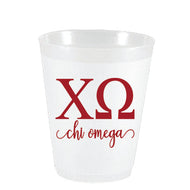 Frost Flex Cups- Chi Omega Letters and Names
