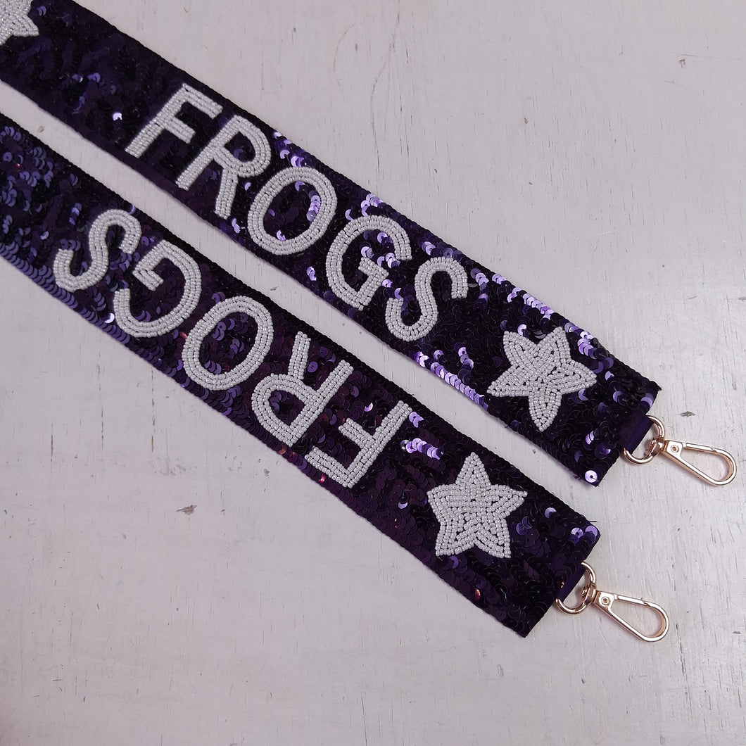 Sequin and Bead Strap- Frogs