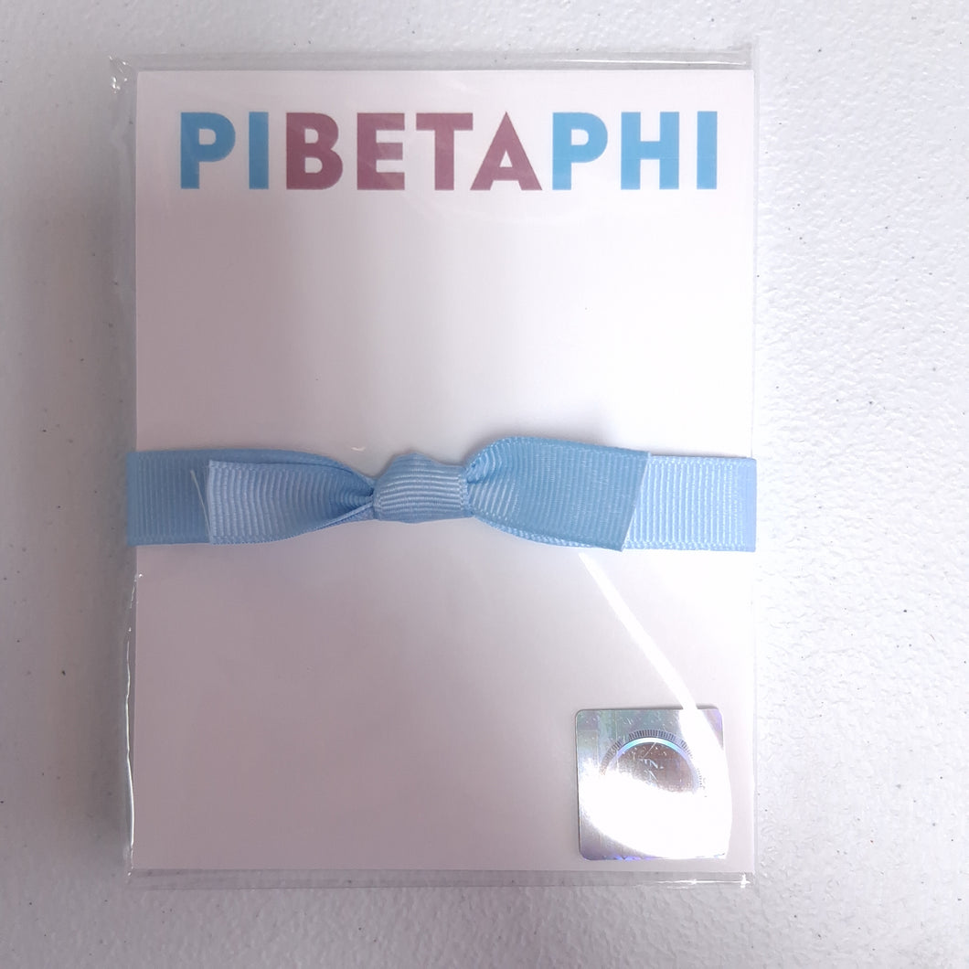 Bright Mini Notepad- Pi Beta Phi